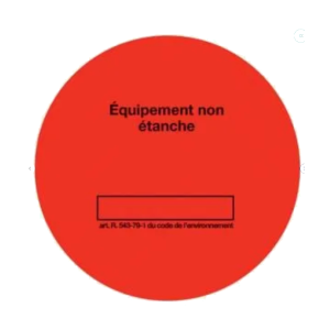 Rouleau étiquettes rouge CLI02154