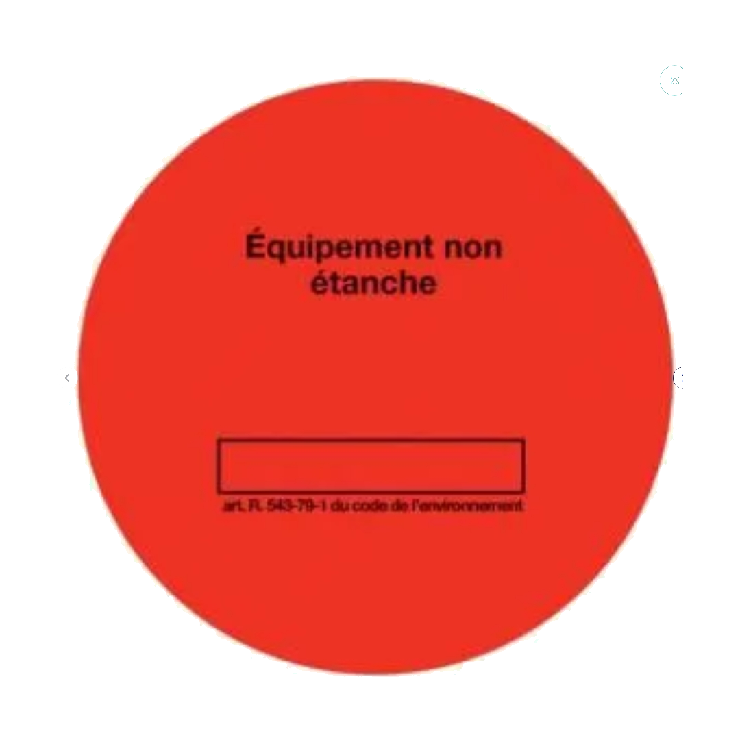 Rouleau étiquettes rouge CLI02154