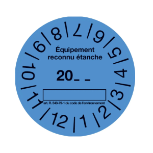 Rouleau étiquettes bleu CLI02152
