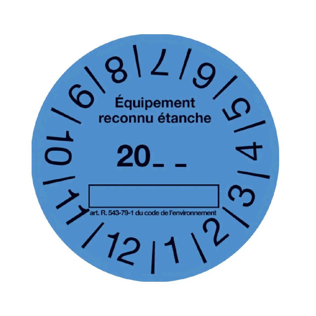 Rouleau étiquettes bleu CLI02152